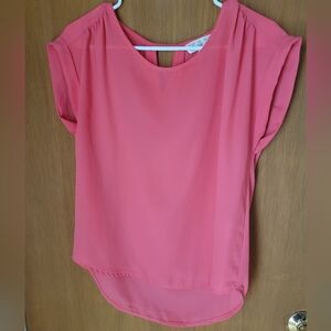 Pink Rose flowy top size medium